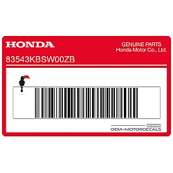 Pegatina para panel lateral, lado derecho