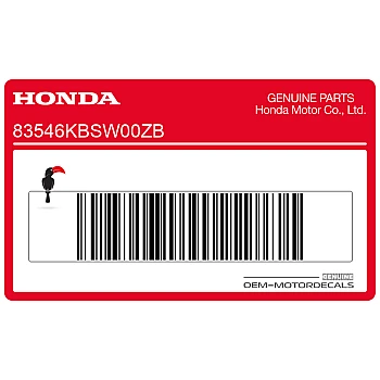 Belly pan decal, right side