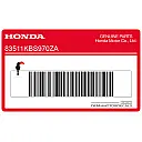 Framecover sticker, rechterkant