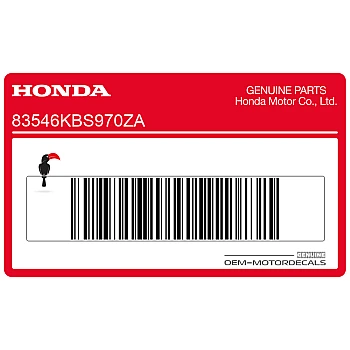 Belly pan decal