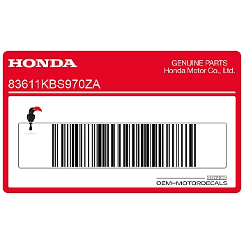 Naklejka na osłonę ramy, lewa strona