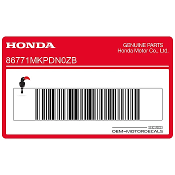 Adesivo posteriore coda carena, lato destro