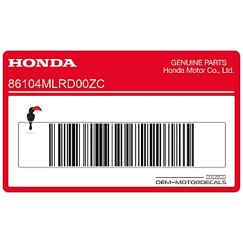 Belly pan decal, left side