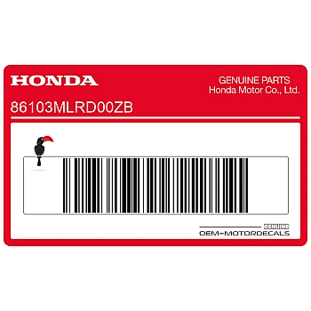 Belly pan decal, right side