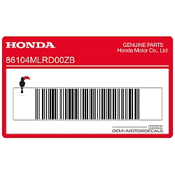 Belly pan decal, left side