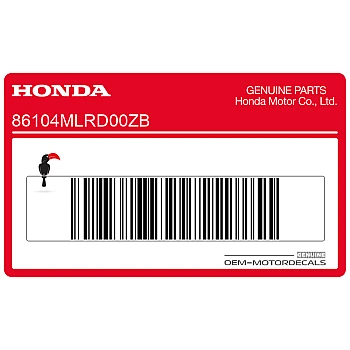 Belly pan decal, left side