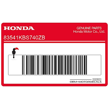 Belly pan decal, right side