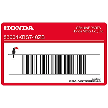 Tail cowl decal, left side