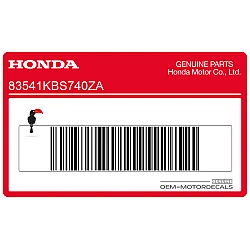 Belly pan decal, right side