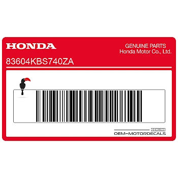 Naklejka na tylną owiewkę / zadupek, lewa strona