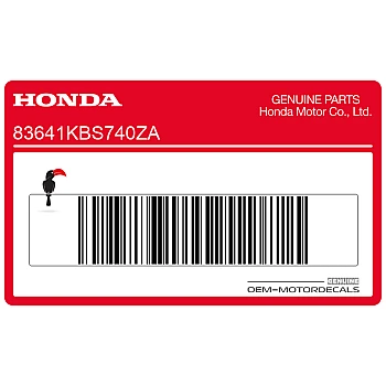 Belly pan decal, left side