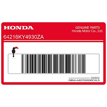 Voorspatbord sticker