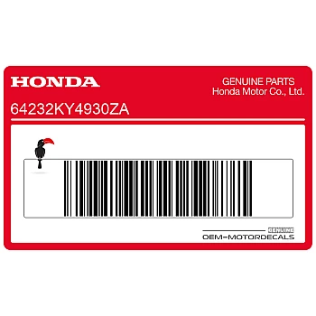 Zijpaneel sticker, rechterkant