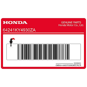 Bovenkuip sticker, linkerkant