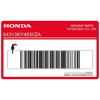 Zijpaneel sticker, rechterkant