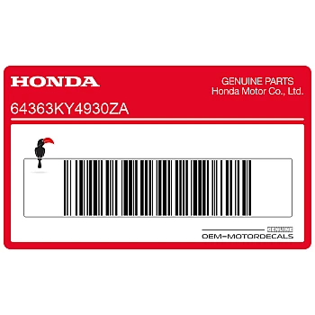 Zijpaneel sticker, linkerkant