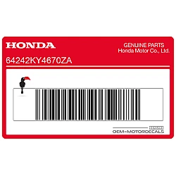 Adesivo pannello laterale, lato sinistro