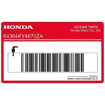 Naklejka na osłonę boczną, lewa strona