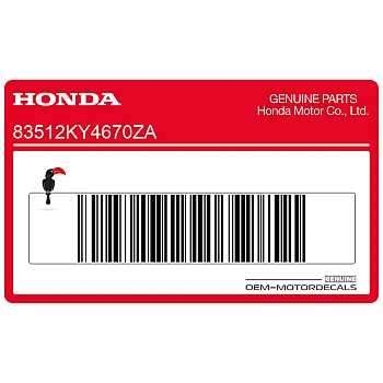 Adesivo serbatoio, lato sinistro