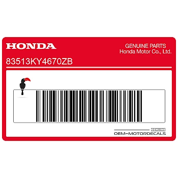 Kontpaneel sticker, rechterkant