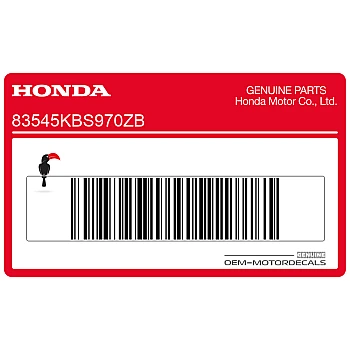 Belly pan decal, right side