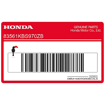Belly pan decal, right side