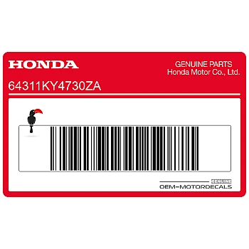 Belly pan decal