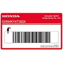 Kontpaneel sticker