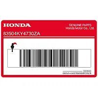 HONDA Kontpaneel sticker 83504-KY4-730ZA