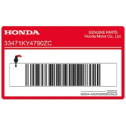 Front fender decal, right side