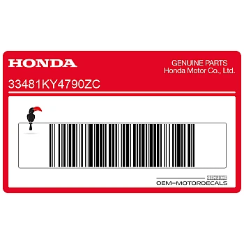 Bovenkuip sticker, linkerkant