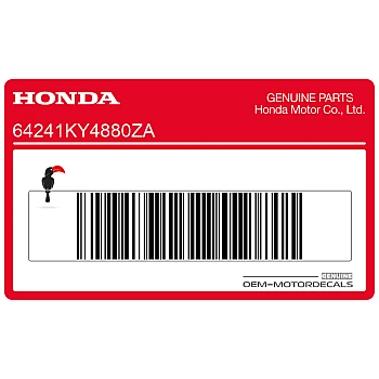 Zijpaneel sticker, linkerkant