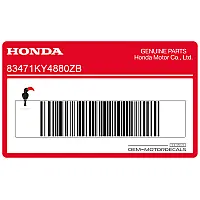 HONDA Tank decal 83471-KY4-880ZB