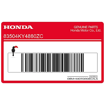 Kontpaneel sticker