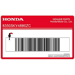 Kontpaneel sticker