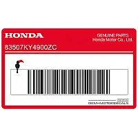 HONDA Tank decal 83507-KY4-900ZC