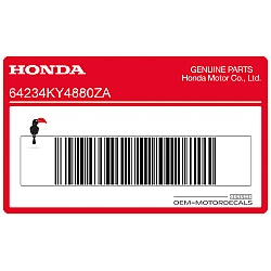 Side cowling decal