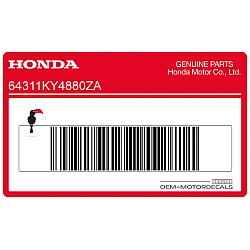 Side cowling decal