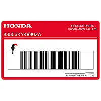 HONDA Autocollant de réservoir 83505-KY4-880ZA