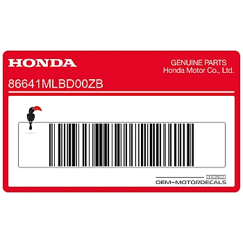 Side cowling decal