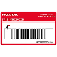 HONDA Naklejka na zbiornik 87121-MBZ-900ZB