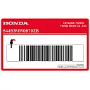 Graphique de carénage latéral, côté gauche, inférieur