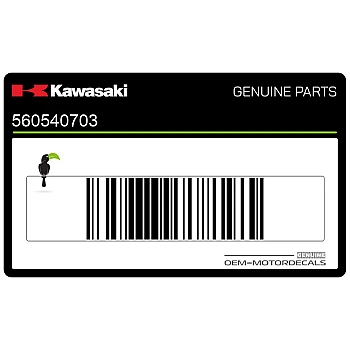 Kontpaneel sticker