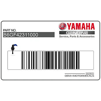 Zijpaneel sticker, linkerkant