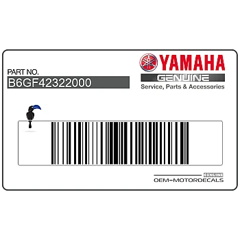 Side cowling decal, right side