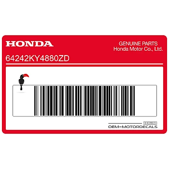 Adesivo pannello laterale, lato sinistro