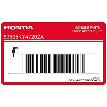 Adesivo posteriore coda carena