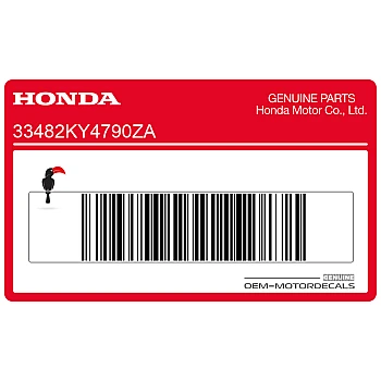 Adesivo pannello laterale, lato sinistro