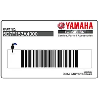 YAMAHA Heckverkleidung Aufkleber, Linke Seite 5D7-F153A-40-00