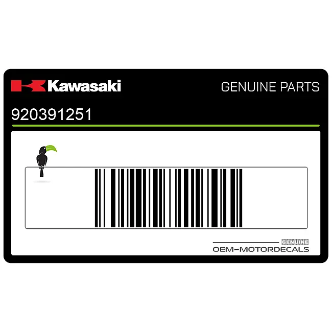 Kawasaki Z1000 Body panel Rivet Set OEM 920391251 for secure fairing and bodywork attachment